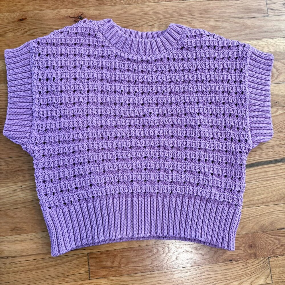 Varley Fillmore Knit Vest in Smoky Grape Size XS